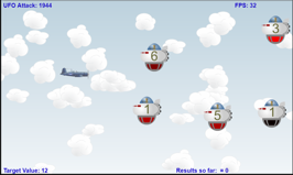 UFO attack game image.